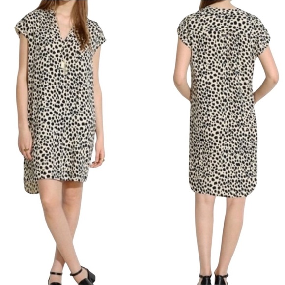 Madewell Dresses & Skirts - Madewell Morningside Leopard Print Shift Dress Size: L